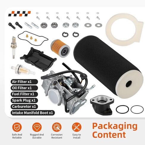 لياماها المحارب 350 YFM350X 1987-2004 المكربن ​​Carb + مشعب السحب وفلتر الهواء وفلتر الزيت 3GD-14101-00-00 in Saudi Arabia