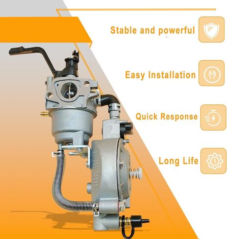 Chikia Huayi Dual Tri Fuel generator-ator البروبان المكربن ​​LPG CNG مجموعة تحويل لـ Predator Generac 3200 4000 4375 Champion 3000 3500 4000 Honda GX160 GX200 in Saudi Arabia