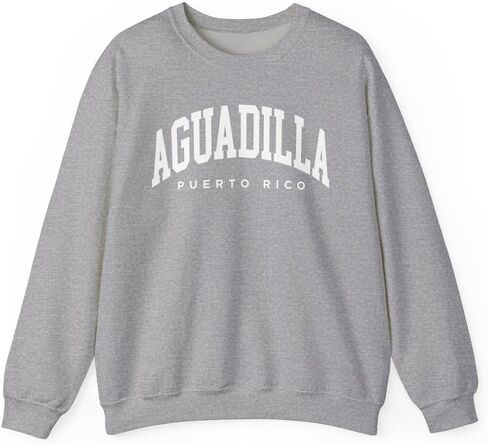 Aguadilla Puerto Rico Adult Unisex Crewneck Sweatshirt in Saudi Arabia