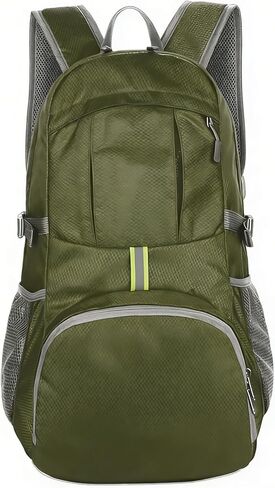 Lightweight Foldable Backpack 25L, Water Resistant Hiking Backpack, Packable Travel Backpack for Outdoor Camping Cycling(1 Pack-Grey) in Saudi Arabia