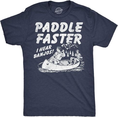 Paddle Faster I Hear Banjos Funny Vintage Movie T-Shirt in Saudi Arabia