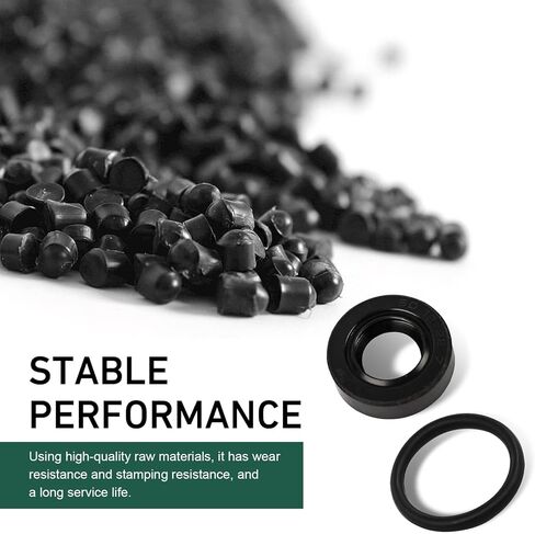 2PCS Universal O-Ring Seal Kit, Distributor Shaft Seal Replacement, Leak-Proof Automotive Rubber Gasket Set Engine Parts, Compatible with OEM Part Number 30110-PA1-732 (Black) in Kuwait