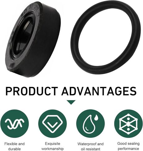 2PCS Universal O-Ring Seal Kit, Distributor Shaft Seal Replacement, Leak-Proof Automotive Rubber Gasket Set Engine Parts, Compatible with OEM Part Number 30110-PA1-732 (Black) in Kuwait