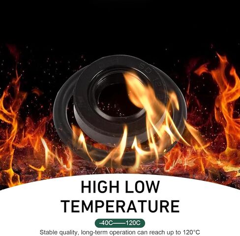 2PCS Universal O-Ring Seal Kit, Distributor Shaft Seal Replacement, Leak-Proof Automotive Rubber Gasket Set Engine Parts, Compatible with OEM Part Number 30110-PA1-732 (Black) in Kuwait