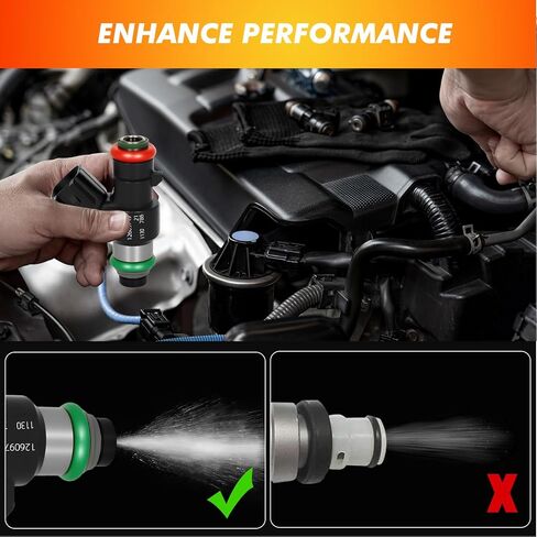 2009-2014 Fuel Injectors Fit for GMC Yukon 2010-2014, Sierra 1500, for Cadillac Escalade 2009-2014, Escalade ESV 2009-2014, for Chevrolet Silverado 1500 Tahoe 6.2L V8, Replace 12609749 297500-1130 in Kuwait