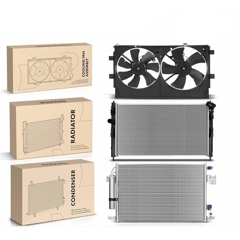Replacement Parts for Radiator&AC Condenser&Cooling Fan Kit for Mitsubishi Lancer 2014-2017 RVR Mod-AP88P-108238 in Saudi Arabia