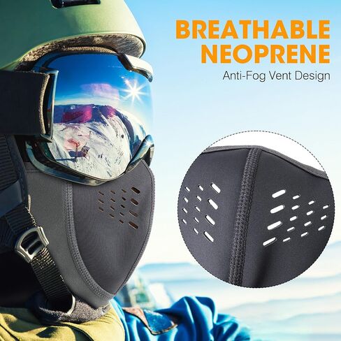 Breathable Balaclava Ski Mask Pro, Fleece Warm Windproof for Cold Weather Winter Skiing Snowboarding Motorcycling in Saudi Arabia
