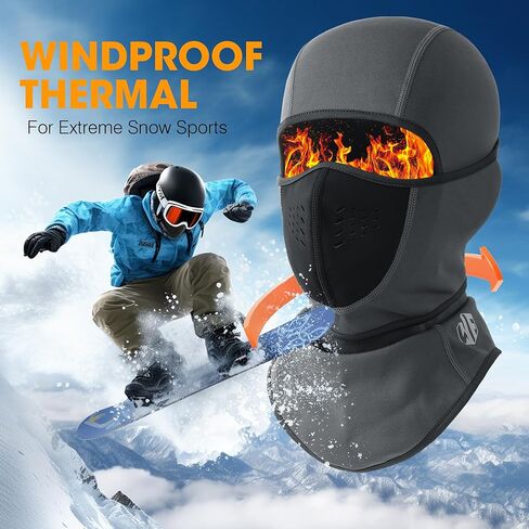 Breathable Balaclava Ski Mask Pro, Fleece Warm Windproof for Cold Weather Winter Skiing Snowboarding Motorcycling in Saudi Arabia