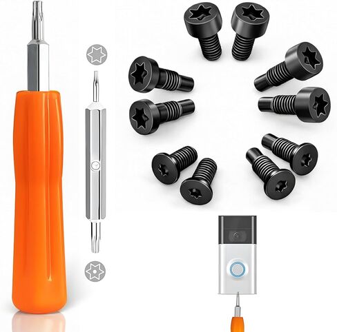 Doorbell Screwdriver Replacement, Doorbell Security Screws,T6 Screwdriver Fit Doorbell, 2nd Generation, Doorbell 2 / pro Doorbell 3 Doorbell 4 Doorbell Plus and Pro & Elite Doorbell Security Screw in Kuwait
