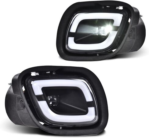 مصابيح ضباب LED متوافقة مع مصابيح الضباب الجانبية للسائق والراكب 2008 2009 2010 2011 2012 2013 2014 2015 2016 2017 in Saudi Arabia