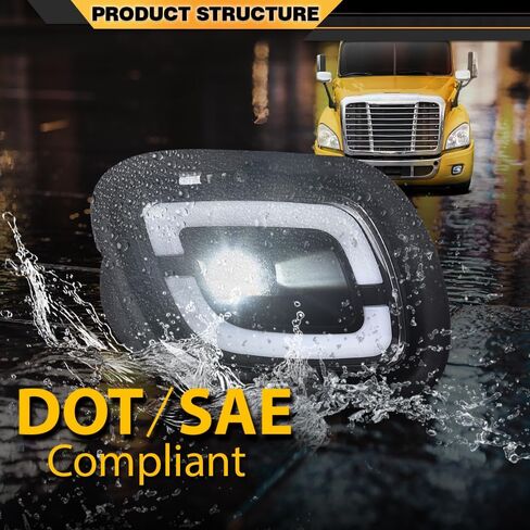 مصابيح ضباب LED متوافقة مع مصابيح الضباب الجانبية للسائق والراكب 2008 2009 2010 2011 2012 2013 2014 2015 2016 2017 in Saudi Arabia
