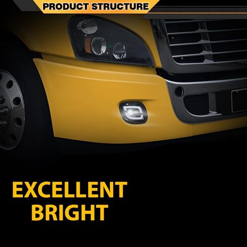 مصابيح ضباب LED متوافقة مع مصابيح الضباب الجانبية للسائق والراكب 2008 2009 2010 2011 2012 2013 2014 2015 2016 2017 in Saudi Arabia