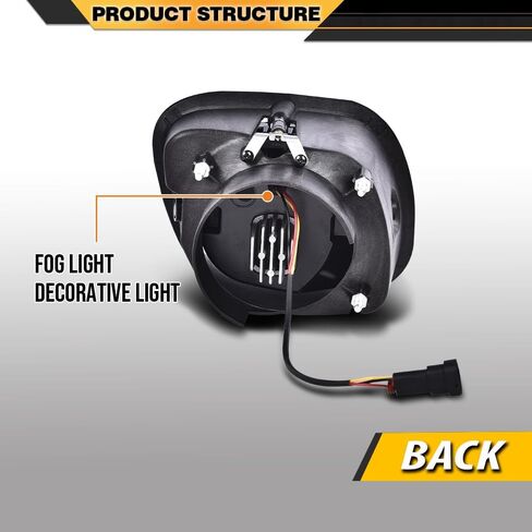 مصابيح ضباب LED متوافقة مع مصابيح الضباب الجانبية للسائق والراكب 2008 2009 2010 2011 2012 2013 2014 2015 2016 2017 in Saudi Arabia