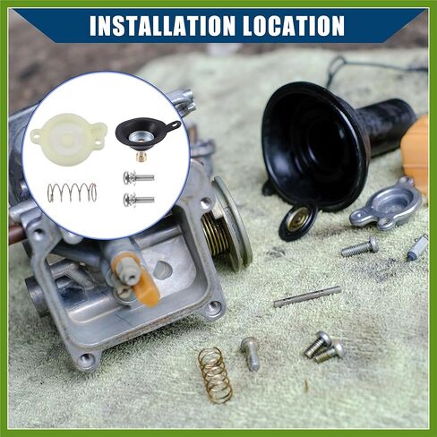 3LD-14958-00-00 / Front/Carburetor Diaphragm Cover for Yamaha Road Star 1600 1700 99-07 / Carburetor Repair Kit/Durable/Plastic Metal / 1 Set/Black Beige Vehicle Components in Saudi Arabia