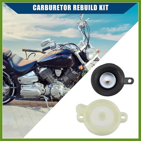 3LD-14958-00-00 / Front/Carburetor Diaphragm Cover for Yamaha Road Star 1600 1700 99-07 / Carburetor Repair Kit/Durable/Plastic Metal / 1 Set/Black Beige Vehicle Components in Saudi Arabia