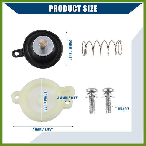 3LD-14958-00-00 / Front/Carburetor Diaphragm Cover for Yamaha Road Star 1600 1700 99-07 / Carburetor Repair Kit/Durable/Plastic Metal / 1 Set/Black Beige Vehicle Components in Saudi Arabia