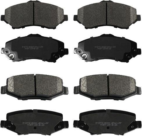 SIPAUTEC-Front & Rear Ceramic Brake Pads Replacement For JEEP WRANGLER 2007-2017 All Models/JEEP LIBERTY 2008-2011 All Models/DODGE NITRO 2007-2011All Models in Kuwait
