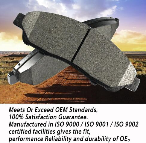 SIPAUTEC-Front & Rear Ceramic Brake Pads Replacement For JEEP WRANGLER 2007-2017 All Models/JEEP LIBERTY 2008-2011 All Models/DODGE NITRO 2007-2011All Models in Kuwait