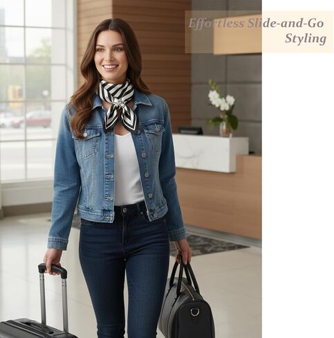 مجموعة CONBOLA المكونة من 3 قطع من حلقات الوشاح ودبوس الوشاح للنساء - دبابيس ومشابك أنيقة للشالات والملابس - حلقات القميص المزخرفة، ودبابيس ودبابيس للنساء هدية مجوهرات in Kuwait