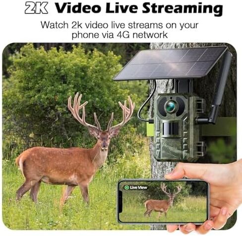 VOOPEAK Trail Camera 2 Pack، كاميرات الحياة البرية 2K 36MP كاميرا ألعاب بفاصل زمني مع بطاقات SD سعة 32 جيجابايت، وقت الزناد السريع للرؤية الليلية بالأشعة تحت الحمراء يتم تنشيط حركة الرؤية الليلية لمراقبة الصيد في الهواء الطلق in Kuwait