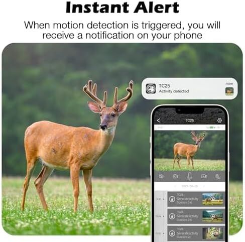 VOOPEAK Trail Camera 2 Pack، كاميرات الحياة البرية 2K 36MP كاميرا ألعاب بفاصل زمني مع بطاقات SD سعة 32 جيجابايت، وقت الزناد السريع للرؤية الليلية بالأشعة تحت الحمراء يتم تنشيط حركة الرؤية الليلية لمراقبة الصيد في الهواء الطلق in Kuwait