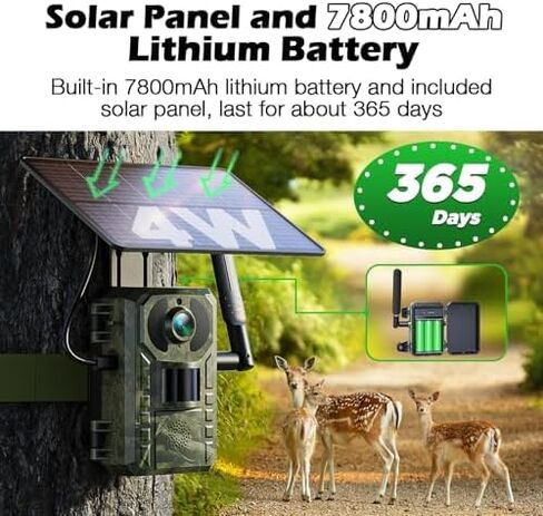 VOOPEAK Trail Camera 2 Pack، كاميرات الحياة البرية 2K 36MP كاميرا ألعاب بفاصل زمني مع بطاقات SD سعة 32 جيجابايت، وقت الزناد السريع للرؤية الليلية بالأشعة تحت الحمراء يتم تنشيط حركة الرؤية الليلية لمراقبة الصيد في الهواء الطلق in Kuwait