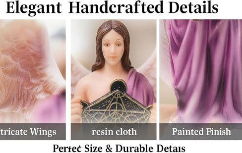 Archangel Metatron Resin Statue - Catholic Figurine, Two 8", 12" | Arcángel Metatrón de Resina Figura Catolica - Estatua de Resina in Kuwait