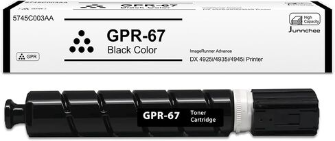 خرطوشة حبر سوداء GPR-67 بديلة لطابعة Canon GPR67 GPR-67 XXL GPR 67 لطابعة imageRUNNER Advance DX 4925i DX 4935i DX 4945i (5745C003AA) in Saudi Arabia