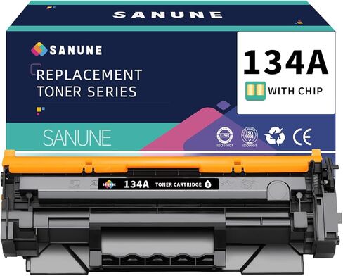 134A W1340A Toner Cartridge (with Chip) Replacement for HP 134A 134X W1340A W1340X Black Ink Cartridges for HP M209dw M234dw M234sdw M234sdn Printer Toner Ink (1 Pack) in Kuwait