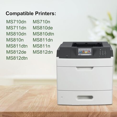 خرطوشة حبر سوداء عالية الإنتاجية 52D1000 (عبوة من قطعتين) بديلة لخرطوشة حبر Lexmark 52D1000 تعمل مع طابعة MS710 MS711 MS810 MS811 MS812 [6,500 صفحة/الحزمة] in Kuwait