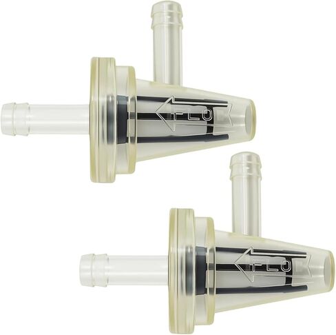 4 Pack 1/4" Inline Fuel Filters, 6-7mm 90° Right-Angle In Line Fuel Filters Replacement Compatible with Gas Engines ATVs Motorcycles Snowmobiles Lawn Mowers Go Karts Generators in Kuwait