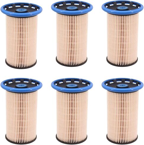 PU8008 Fuel Filter Replace for 7N0127177 7N0127177B WF10114 DF99057 Compatible with Volkswagen Passat 2012-2014 2.0L Diesel Engine 2015 TDi Audi Q3 2013-2014(Pack of 6) in Saudi Arabia