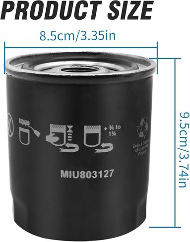 MIU803127 Fuel Filter Replacement for John Deere 1570 1575 1580 Front Mowers Replacement for John Deere 7400A 7500A 7700A 8000A 8700A Fairway Mowers in Saudi Arabia