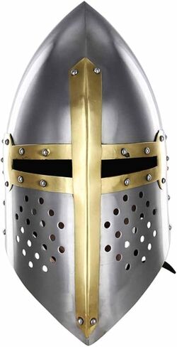 خوذات Armory Replicas™‎ المصنوعة من الفولاذ في العصور الوسطى - Knight وCrusader وSugarloaf وGreat Helms ومجموعة Spangenhelm in Kuwait