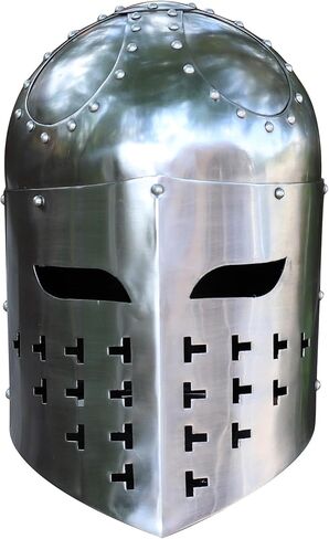 خوذات Armory Replicas™‎ المصنوعة من الفولاذ في العصور الوسطى - Knight وCrusader وSugarloaf وGreat Helms ومجموعة Spangenhelm in Kuwait