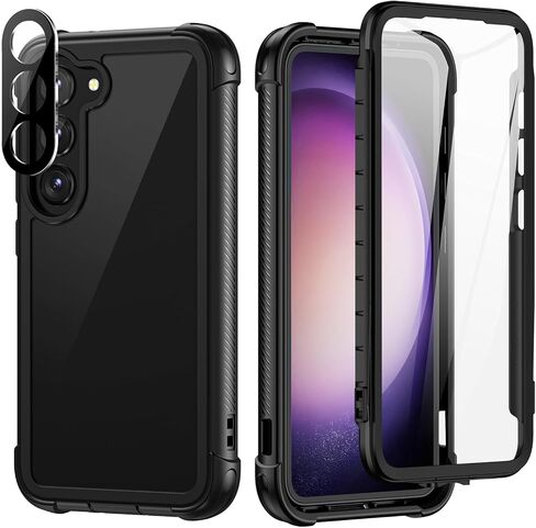 seacosmo for Samsung A16 5G/4G Case, Full Body Shockproof Cover, with Built-in Screen Protector Slim Fit Protective Phone Case for Samsung Galaxy A16 Black in Saudi Arabia