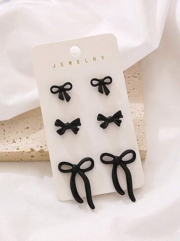 Bow Earrings for Women Elegant Bow Stud Earring Vintage Ribbon Earrings Christmas Ribbon Earring Xmas Decorations Stocking Stuffers Best Christmas Gifts 2025 in Saudi Arabia