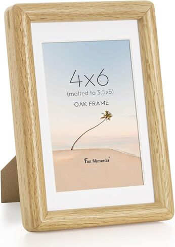 4x6 Picture Frame Set of 2, USA-Sourced Walnut Wood Photo Frame with HD Tempered Glass, Handcrafted Rounded Corner 4 x 6 Wooden Frames Matted to 3.5x5 Photos, 4x6 Frames, Tabletop or Wall Display in Saudi Arabia