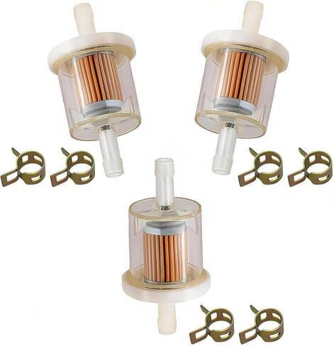 691035 1/4" Inline Fuel Filter Kit for Brigs and Straton 12hp 17.5hp 27hp 35hp Engine Kawasaki 490190027 493629 84001895 To-Ro Crafts-Man Lawn Tractor Generator (3/Pack) in Saudi Arabia