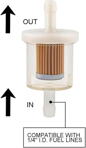 691035 1/4" Inline Fuel Filter Kit for Brigs and Straton 12hp 17.5hp 27hp 35hp Engine Kawasaki 490190027 493629 84001895 To-Ro Crafts-Man Lawn Tractor Generator (3/Pack) in Saudi Arabia