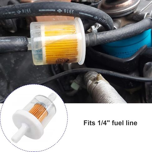 691035 1/4" Inline Fuel Filter Kit for Brigs and Straton 12hp 17.5hp 27hp 35hp Engine Kawasaki 490190027 493629 84001895 To-Ro Crafts-Man Lawn Tractor Generator (3/Pack) in Saudi Arabia