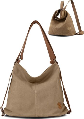 Women’s Convertible Tote Backpack Large 4-in-1 Canvas Bag Lightweight Crossbody Shoulder Bag for Work Travel in Saudi Arabia