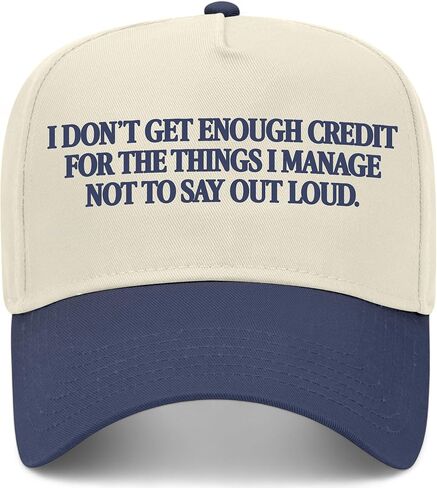 I Don't Get Enough Credit for The Things I Manage Not to Say Out Loud Vintage Trucker Hat | Funny Snapback for Men & Women in Saudi Arabia