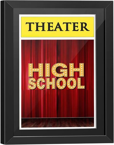 tutata Theater Program Display Frame, Hold 5.5x8.5 Media, Brochure Display Frame, Wall or Tabletop Display, Black in Saudi Arabia