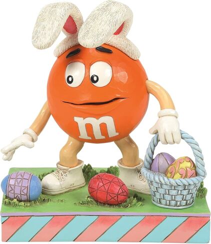 Enesco M&M's by Jim Shore Orange Character Easter Egg Hunt Figurine, 5.51 Inch, Multicolor in Saudi Arabia