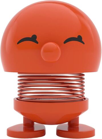 Hoptimist Classic Bimble، زينة ديكور المنزل - تصميم دنماركي، بلاستيك مع زنبرك معدني، صغير - يخلق حركة مبهجة - (برتقالي) in Kuwait