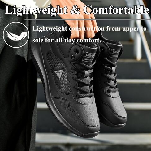 Non Slip Work Boots for Men Oil Resistant Food Service Shoes Comfortable Slip On Chef Shoes for Restaurant Hospital in Saudi Arabia