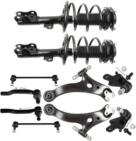 Struts Suspension Kit for 2012-2017 for Toyota Camry Front Complete Strut Assembly,Control Arm and Ball Joint Assembly,Stabilizer Bar Link 72992 72993 K620333 K620334 K750123 Struts in Kuwait