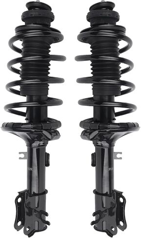 ممتص الصدمات الأمامي الكامل من Autoround متوافق مع Chevy Aveo 2004-2011/ Aveo5 2007-2011، Pontiac G3 2009-2010/ Wave 2005-2008، 172295 172296 دعامات يسار ويمين مع مجموعة زنبركية ملفوفة in Saudi Arabia