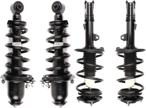 Front + Rear Complete Shock Absorber Strut and Coil Spring Assembly for Scion for tC 2005-2010, Replace# 172391 172400L in Kuwait